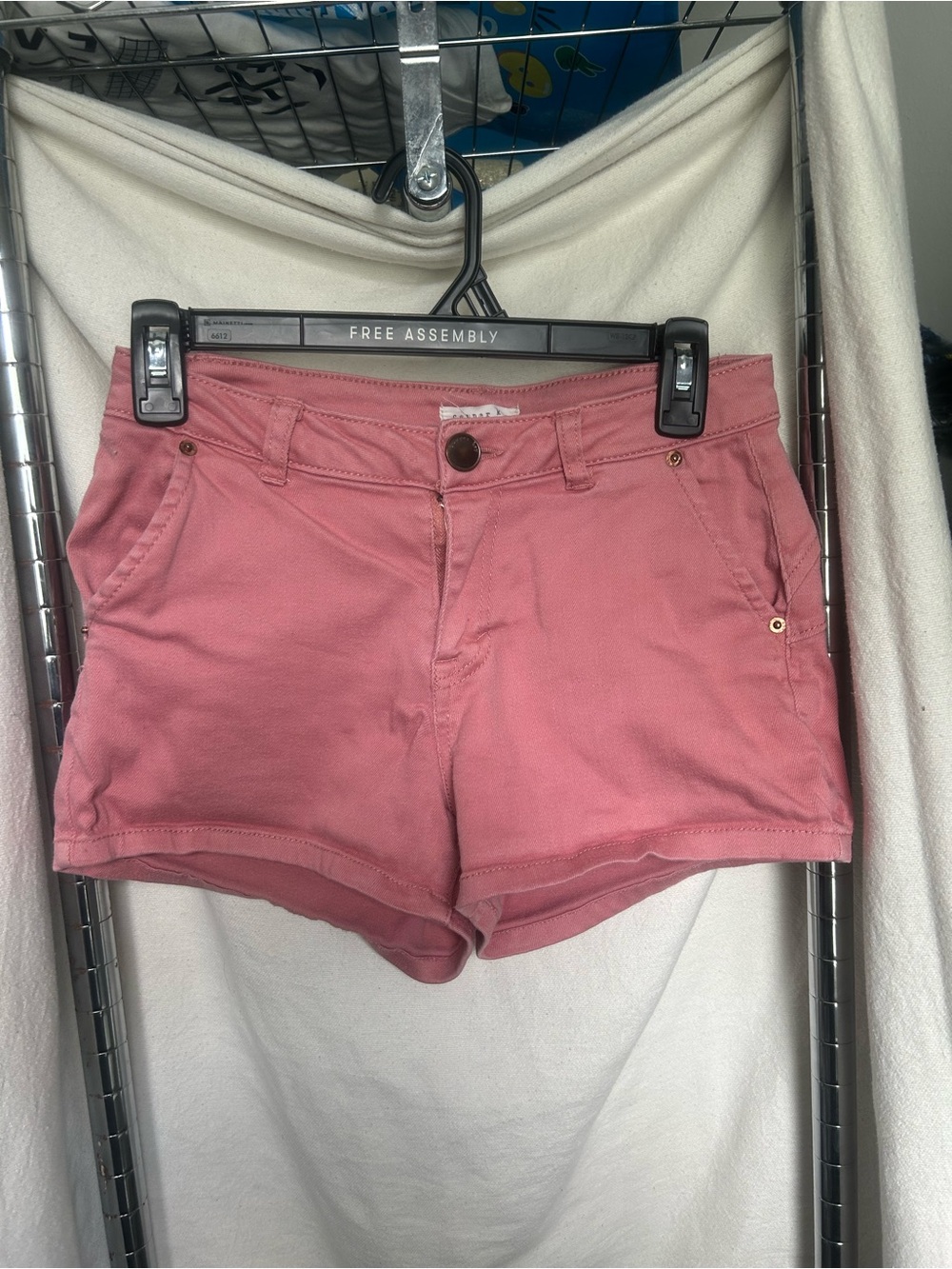 Copper Key Rose Pink Denim Shorts